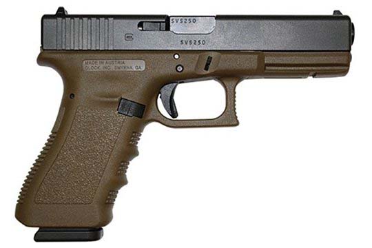 Glock G17 Gen 3 9mm Luger Flat Dark Earth Cerakote Frame