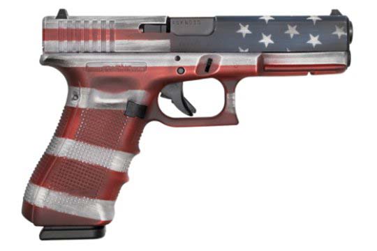 Glock G17 Gen 4 9mm Luger American Flag Cerakote Frame