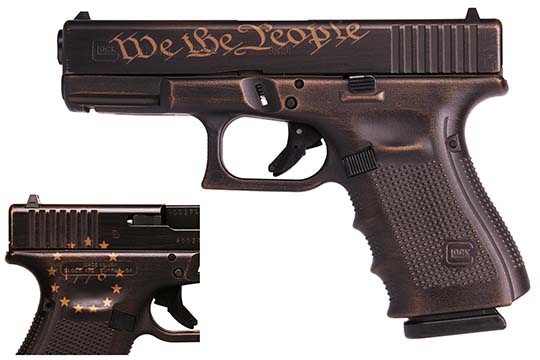 Glock G19 Gen 4 9mm Luger Battleworn Burnt Bronze Cerakote Frame