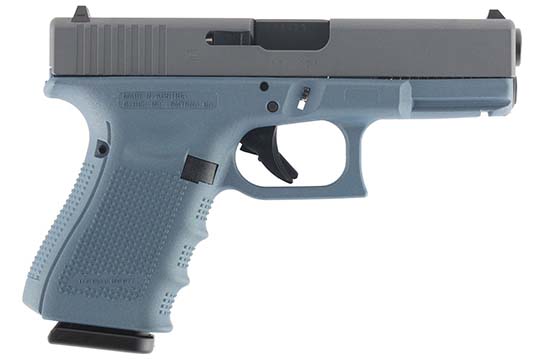 Glock G19 Gen 4 9mm Luger Blue Titanium Cerakote Frame