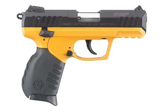 Ruger SR22 Standard .22 LR Yellow Cerakote Frame