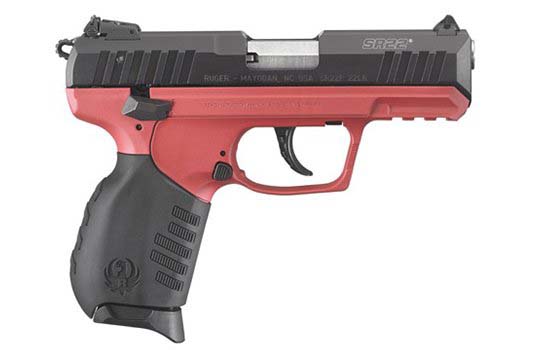 Ruger SR22 Standard .22 LR Red Titanium Cerakote Frame